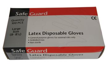 Latex Gloves Boxed 100